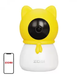 ZOSI 4MP HD 355° Elektronisk kamera/Nanny
